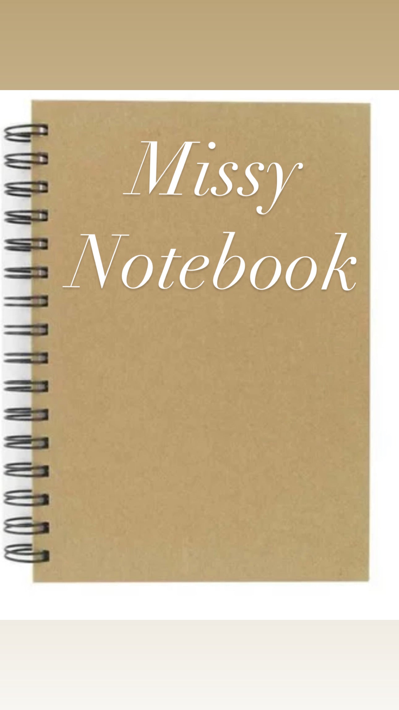 Personalised notebook