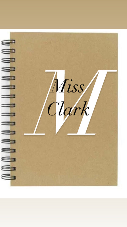 Personalised notebook