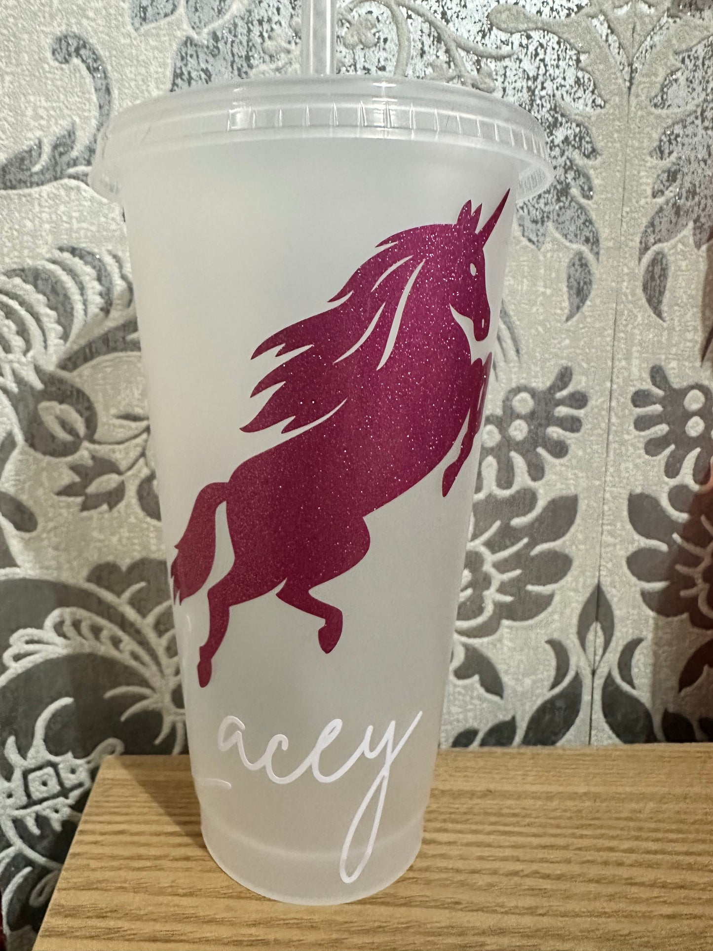 Personalised unicorn tumbler