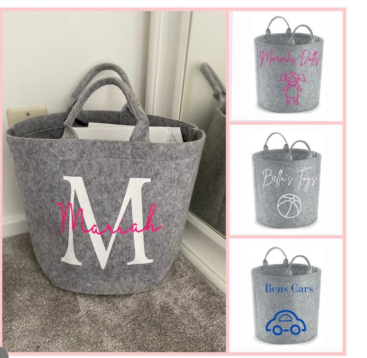 Personalised storage basket