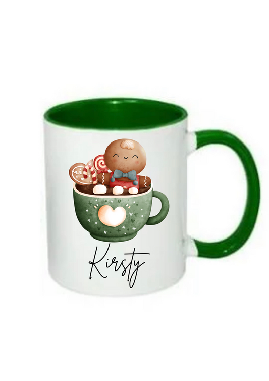 Personalised Gingerbread mug