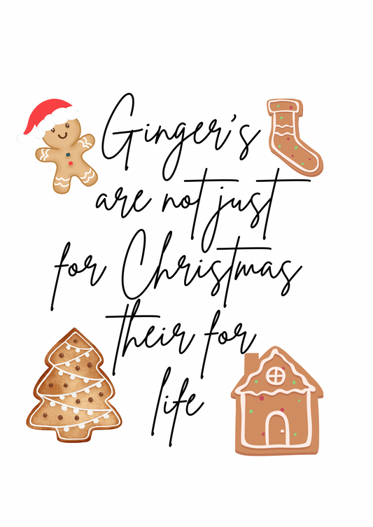 Gingers not just for Christmas mug