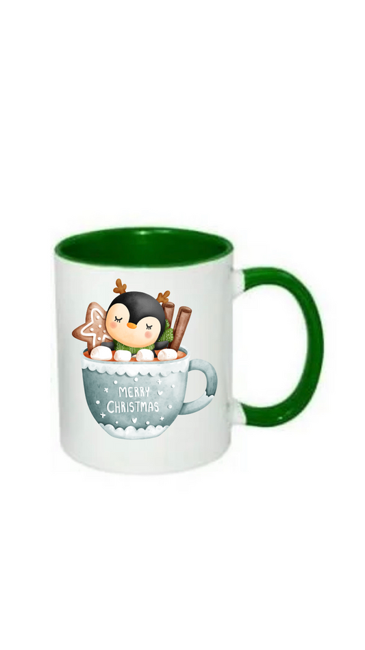 Personalised penguin mug